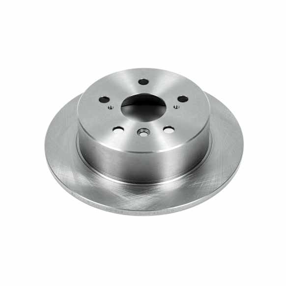 JBR1576 Rear, Driver or Passenger Side Brake Disc, Natural Finish, Plain Surface, Vented, 5 Lugs, Autospecialty By Powerstop
