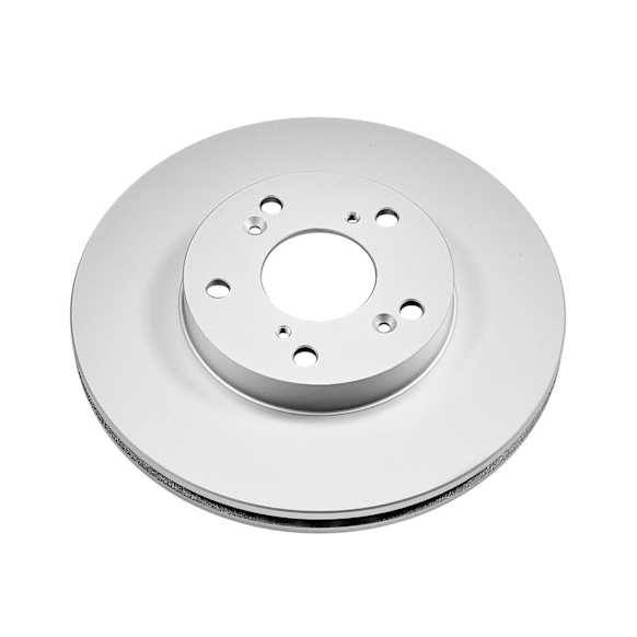 JBR709EVC Front, Driver or Passenger Side Brake Disc, Plain Surface, Vented, 5 Lugs,, Evolution Geomet Coated High Carbon