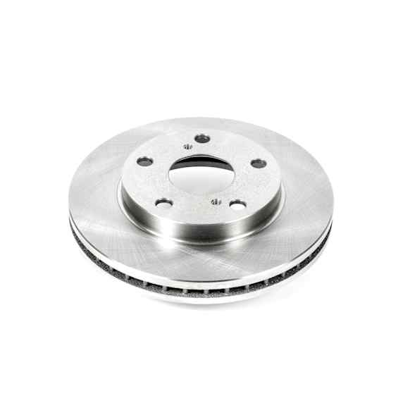 JBR711 Front, Driver or Passenger Side Brake Disc, Plain Surface, Vented, 5 Lugs, 2.2L, 4Cyl, Autospecialty By Powerstop