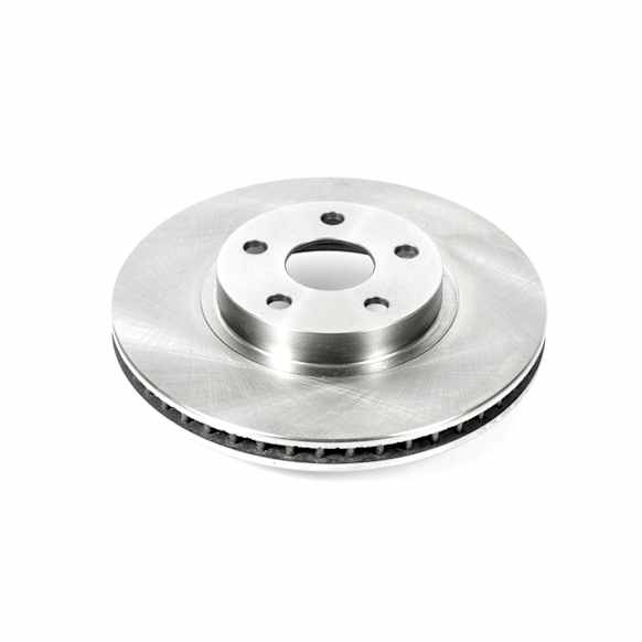 JBR931 Front, Driver or Passenger Side Brake Disc, Natural Finish, Plain Surface, Vented, 5 Lugs, 275 mm, Autospecialty By Powerstop