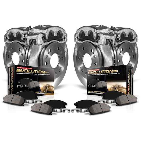 2012 Hyundai Sonata - Front and Rear Brake Kit With Calipers, Natural Finish, Plain Surface, 5 Lugs, Front-300 mm/Rear-283 mm, GAS, Ceramic, Natural, Z17 OE Replacement
