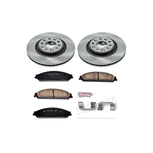 2005 Mercury Montego Premier 6 Cyl 3.0L - Front Brake Disc and Pad Kit, Natural Finish, Plain Surface, 5 Lugs, 315 mm, Ceramic, 3.0L 6Cyl, Z17 OE Replacement