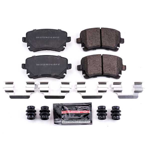 Z23-1018 Rear Z23 Daily Carbon-Fiber Ceramic Brake Pads with Stainless-Steel Hardware Kit