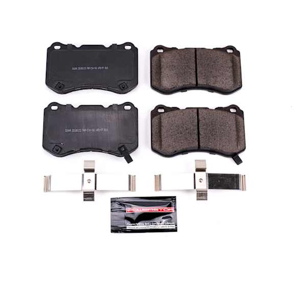 2004 Acura TL - Front Carbon Fiber Ceramic Brake Pad Set, 3.2L 6Cyl, 4 Piston Front Calipers, Z23 Evolution Sport Series