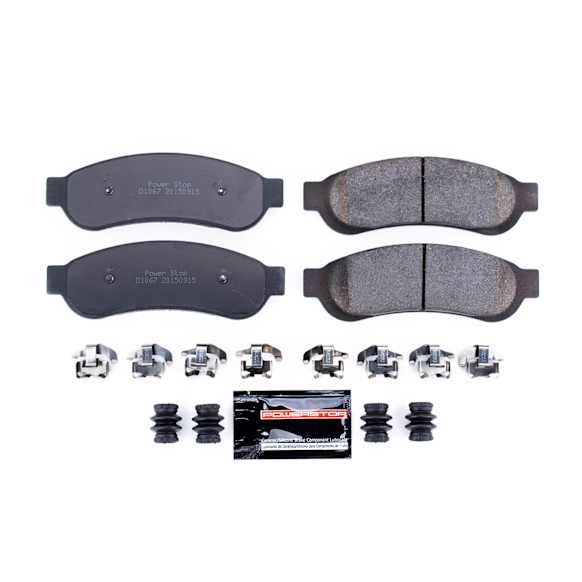 Z23-1067 Rear Z23 Daily Carbon-Fiber Ceramic Brake Pads with Stainless-Steel Hardware Kit