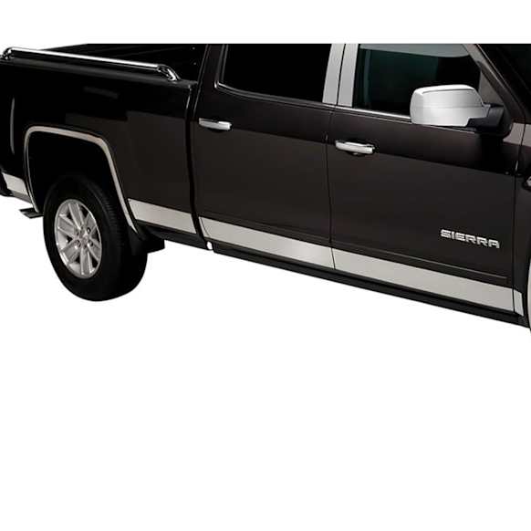 3751243 Driver and Passenger Side Rocker Panel Trim, 10 Pieces, Crew Cab Pickup