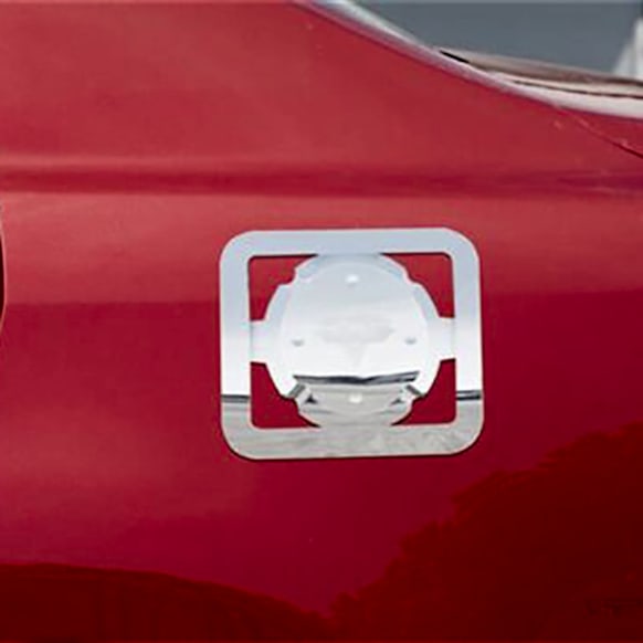 400921 Fuel Door Cover - Chrome, Direct Fit, Sold individually