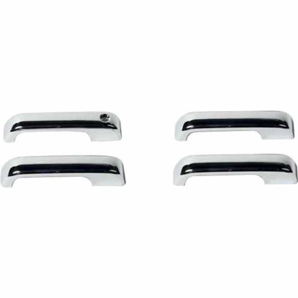 2017 Ford F-150 - Chrome ABS Plastic Plain Door Handle Cover, Crew Cab Pickup