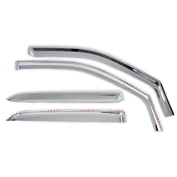 480137 Front and Rear Window Visor, Chrome