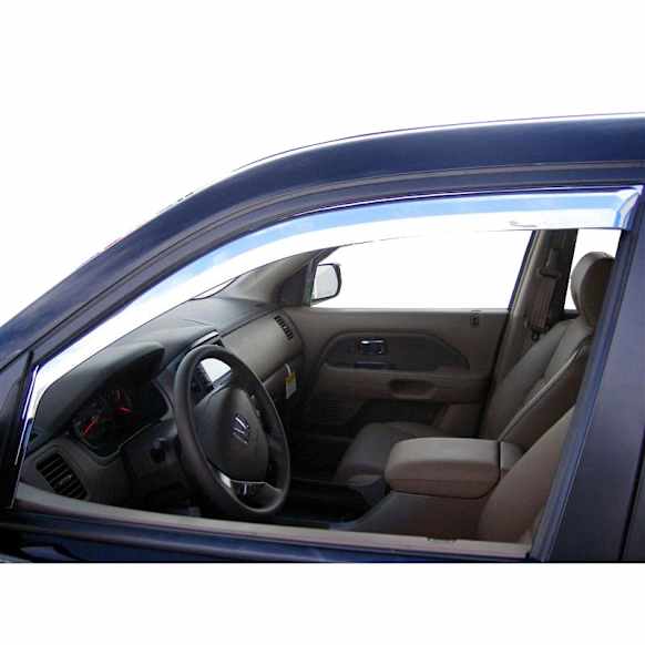 480401 Front Window Visor, Chrome