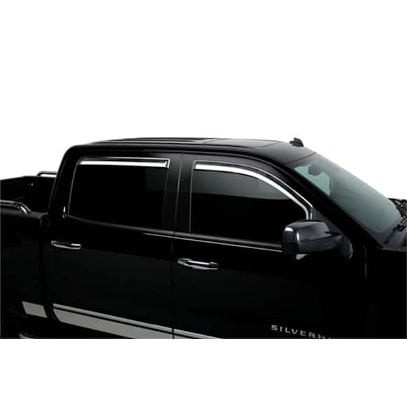 480603 Front and Rear Window Visor, Chrome