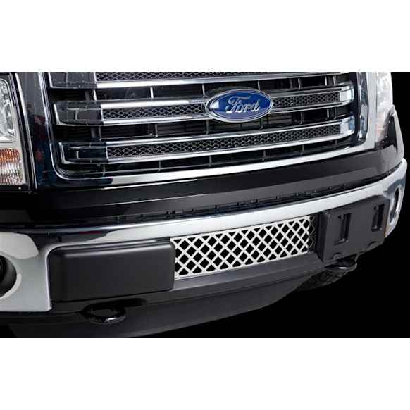 82182 Billet Grille - Polished, Stainless Steel, Punch Style, Bumper Insert, Direct Fit, Sold Individually