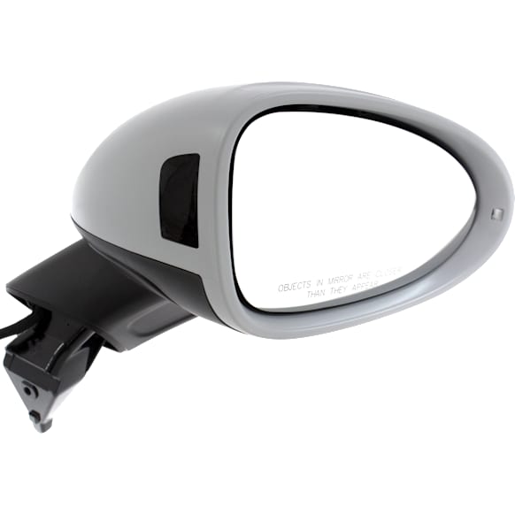 Passenger Side Mirror, Power, Power Folding, Heated, Paintable, In-housing Signal Light, No Memory, No Puddle Light, No Auto-Dimming, With Blind Spot Light in Housing