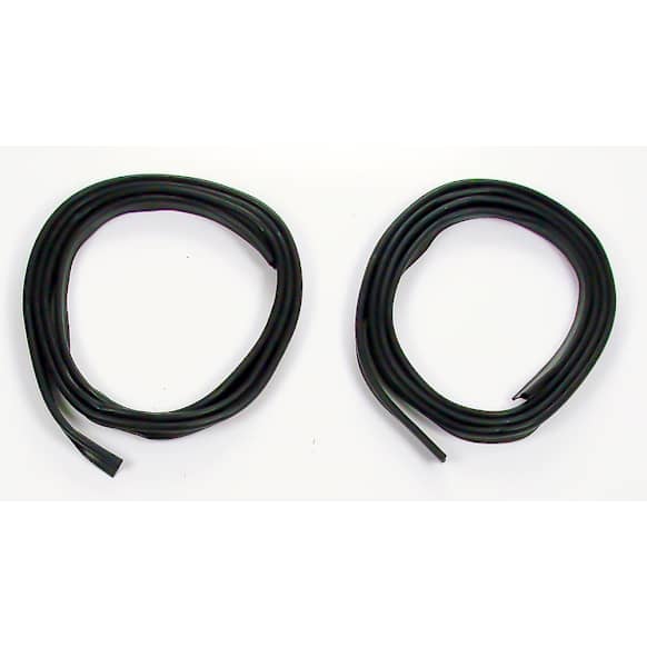 DWP 1112 47 GM Front, Driver and Passenger Side Door Molding and Beltlines, Black, Fits Body Along Top and Side