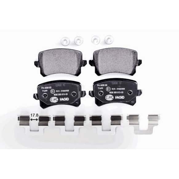 2013 Volkswagen Tiguan - Rear Semi-metallic Brake Pad Set, 2.0L 4Cyl, OE Series