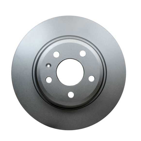 355113932 Rear, Driver or Passenger Side Brake Disc, Plain Surface, Solid, 6 Lugs
