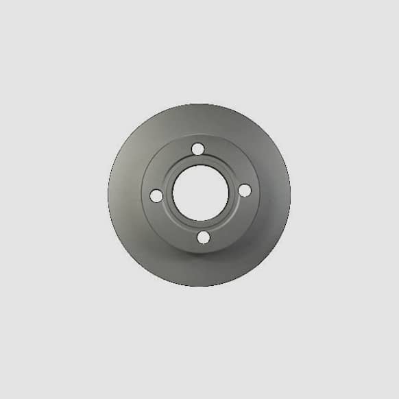 355122352 Rear, Driver or Passenger Side Brake Disc, Plain Surface, Solid, 4 Lugs