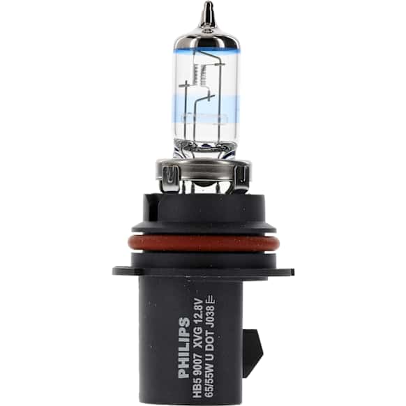 9007NGPS2 Driver or Passenger Side NightGuide Platinum Series Halogen 9007 Headlight Bulb, Low and High Beam, Up to +130% more Vision, Set of 2