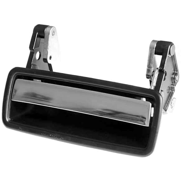 1980 Volvo 262 - Front Or Rear, Driver Side Chrome Lever with Black Bezel Exterior Door Handle, Without Key Hole