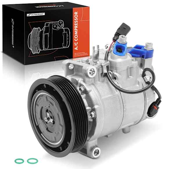2012 Audi S4 - A/C Compressor, Until 03/04/2012, With Clutch, 6-Groove Pulley, 3.0L 6Cyl