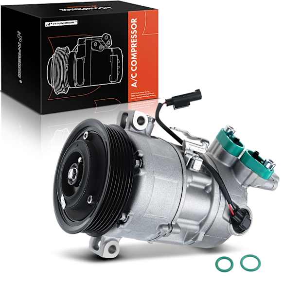 2012 BMW 320i - A/C Compressor, It Comes With CSE613 Compressor, With Clutch, 6-Groove Pulley, 2.0L 4Cyl