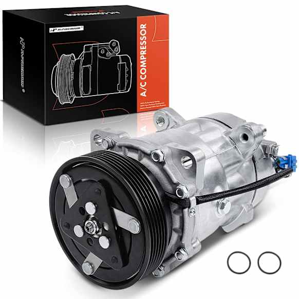 1995 Volkswagen Cabrio - A/C Compressor, With Clutch, 6-Groove Pulley, 2.0L 4Cyl
