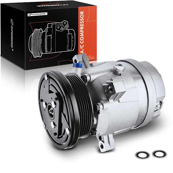 1997 Chevrolet S10 - A/C Compressor, With V5 Compressor, With Clutch, 6-Groove Pulley, 2.2L 4Cyl