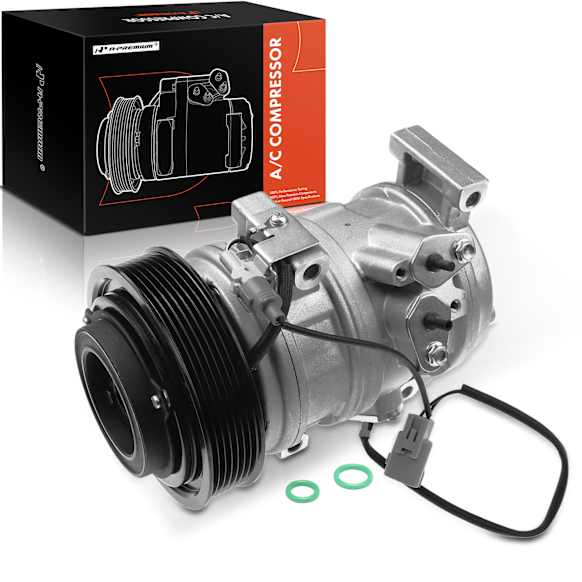 2003 Toyota RAV4 - A/C Compressor, With 10S15C Compressor, With Clutch, 7-Groove Pulley, 2.0L 4Cyl