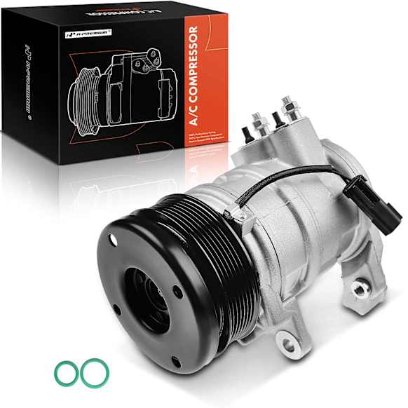 2006 Dodge Durango - A/C Compressor, Comes With 10S20E Compressor and Clutch, With Clutch, 7-Groove Pulley, 5.7L 8Cyl