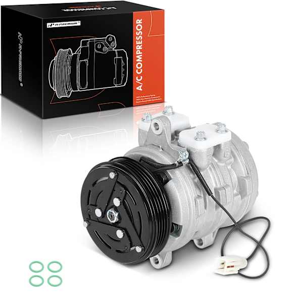 1993 Geo Metro - A/C Compressor, With Clutch, 4-Groove Pulley, 1.0L 3Cyl