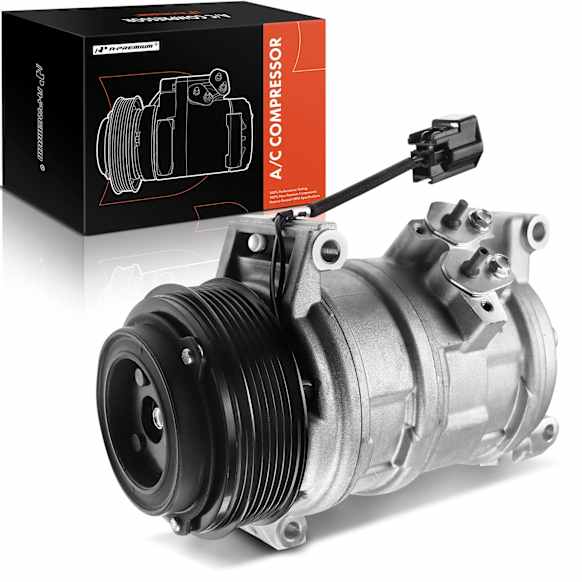 2009 Cadillac SRX - A/C Compressor, With 10S20C Compressor, With Clutch, 6-Groove Pulley, 3.6L 6Cyl