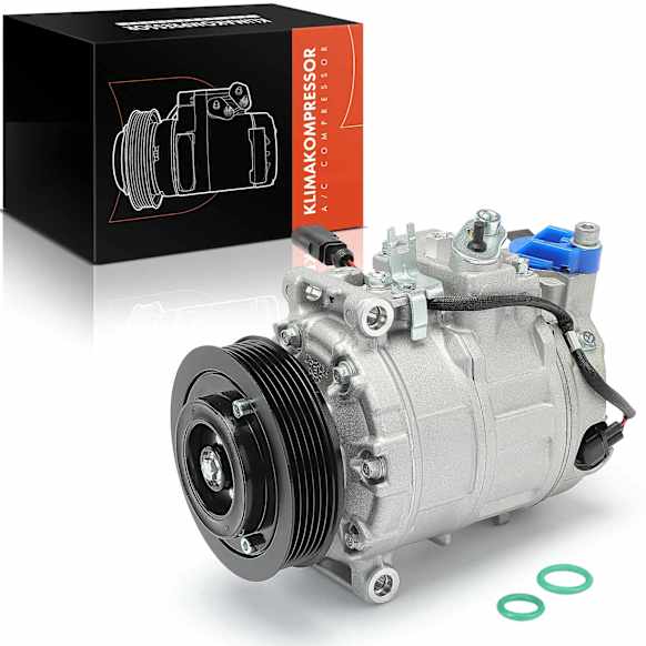 2014 Volkswagen Tiguan - A/C Compressor, It comes With DCS17E Compressor, Clutch and 6-Groove Pulley, With Clutch, 6-Groove Pulley, 2.0L 4Cyl