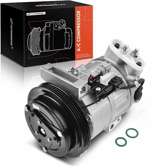 2006 Infiniti M35 - A/C Compressor, With Clutch, 4-Groove Pulley, 3.5L 6Cyl