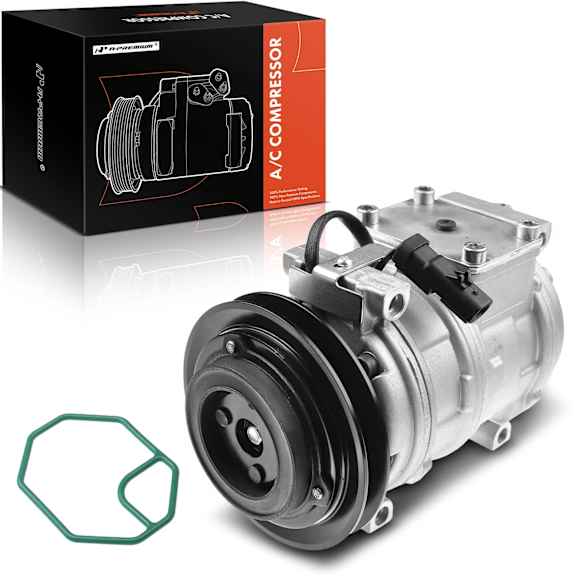1996 Dodge Caravan - A/C Compressor, It only fits With 10PA17C Compressor and With Clutch, With Clutch, 1-Groove Pulley, 3.0L 6Cyl