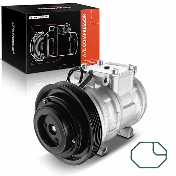 1992 Acura Legend - A/C Compressor, With Clutch, 5-Groove Pulley, 3.2L 6Cyl