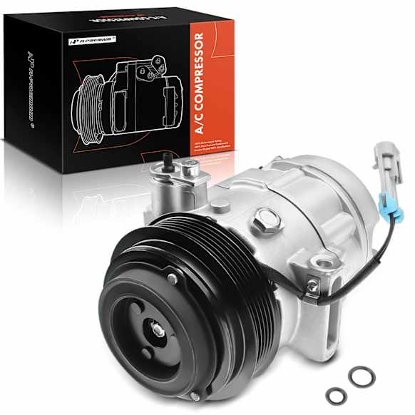 2003 Saturn L200 - A/C Compressor, With Clutch, 6-Groove Pulley, 2.2L 4Cyl