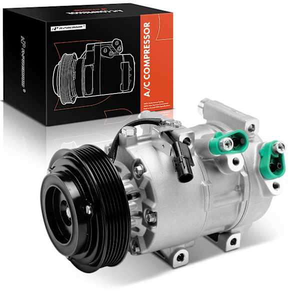 2007 Kia Rondo - A/C Compressor, With Clutch, 6-Groove Pulley, 2.7L 6Cyl