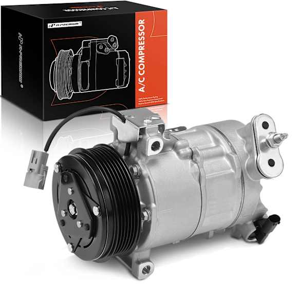 2015 Jeep Renegade - A/C Compressor, It Comes With Clutch, With Clutch, 6-Groove Pulley, 2.4L 4Cyl