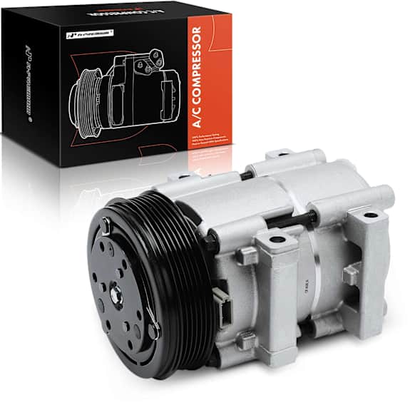 1996 Ford Thunderbird - A/C Compressor, FS10 Style, With Clutch, 6-Groove Pulley, 3.8L 6Cyl