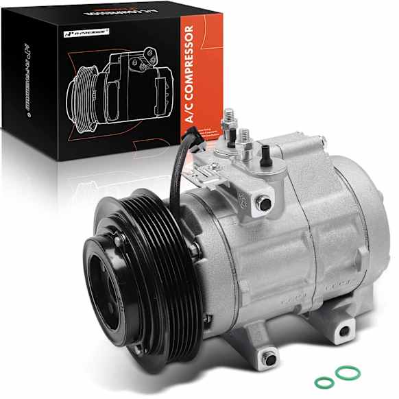 2008 Ford F-450 Super Duty - A/C Compressor, With Clutch, 6-Groove Pulley, 6.8L 10Cyl