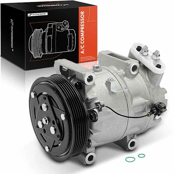 1995 Nissan Maxima - A/C Compressor, Until June 15, 1996, With Clutch, 6-Groove Pulley, 3.0L 6Cyl