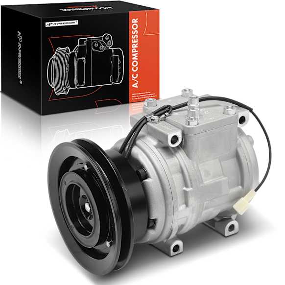 1997 Mitsubishi Montero - A/C Compressor, With Clutch, 1-Groove Pulley, 3.5L 6Cyl