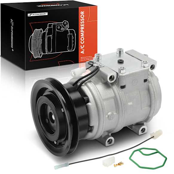 1993 Toyota 4Runner - A/C Compressor, engdesig: 3VZ-E, engvin: V, With Clutch, 1-Groove Pulley, 3.0L 6Cyl