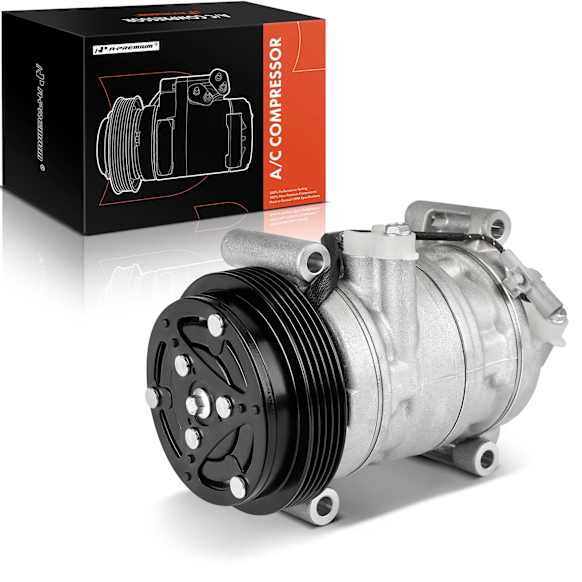2009 Suzuki SX4 - A/C Compressor,  V08A0AA4AJ Style, With Clutch, 5-Groove Pulley, 2.0L 4Cyl
