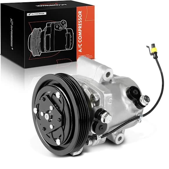 2008 Smart Fortwo - A/C Compressor, With Clutch, 4-Groove Pulley, 1.0L 3Cyl