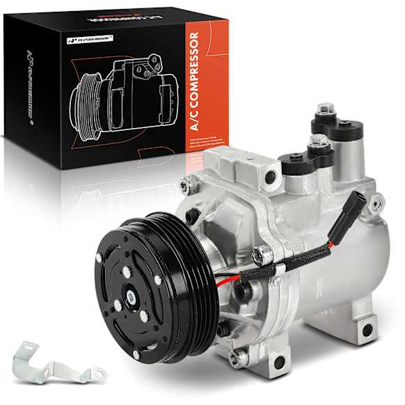 2007 Subaru Outback - A/C Compressor, New, With SCSA08A Compressor, With Clutch, 4-Groove Pulley, 2.5L 4Cyl
