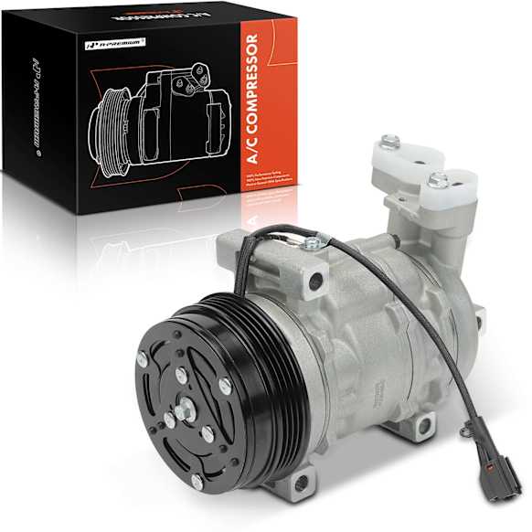 2016 Subaru WRX - A/C Compressor, With DKV10R Compressor, Replacement of Stretch Fit Belt is Required, With Clutch, 4-Groove Pulley, 2.0L 4Cyl