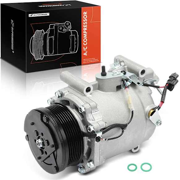 2010 Honda Civic - A/C Compressor, With Clutch, 7-Groove Pulley, 2.0L 4Cyl