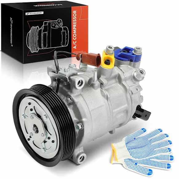 2023 Audi A4 Quattro - A/C Compressor, It comes With Clutch, It Fits The Model Built After 07/20/20, With Clutch, 6-Groove Pulley, 2.0L 4Cyl