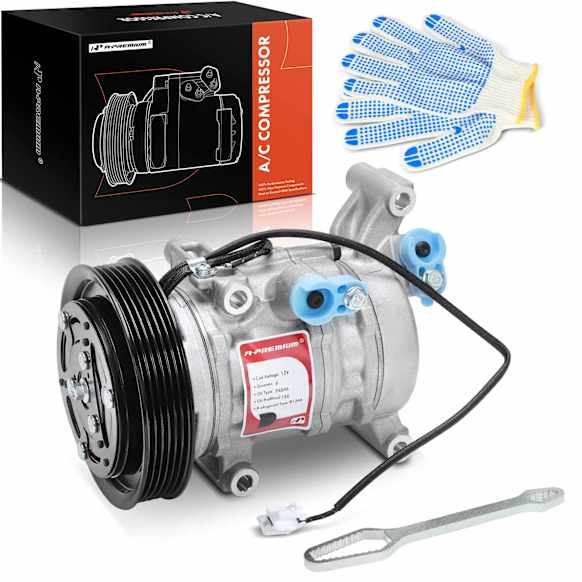 2008 Mazda 3 - A/C Compressor, It Comes With Clutch, With Clutch, 6-Groove Pulley, 2.3L 4Cyl